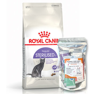 Royal Canin Sterilised Kısırlaştırılmış Kedi Maması 10 Kg + 10Lu Lolipop Kedi Ödülü