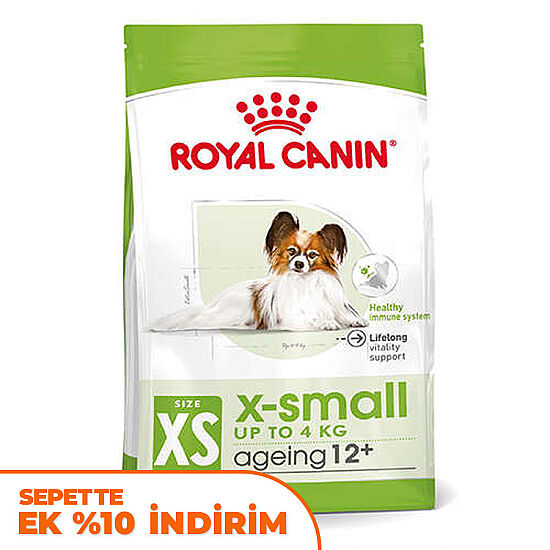 Royal Canin X-Small Ageing 12 Yaş Üzeri Yaşlı Köpek Maması 1,5 Kg + Temizlik Mendili - 1