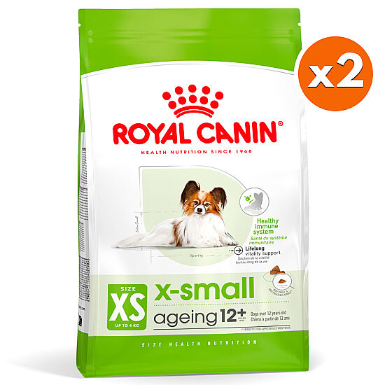 Royal Canin X-Small Ageing 12 Yaş Üzeri Yaşlı Köpek Maması 1.5 Kg x 2 Adet + Temizlik Mendili - 2