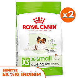 Royal Canin X-Small Ageing 12 Yaş Üzeri Yaşlı Köpek Maması 1.5 Kg x 2 Adet + Temizlik Mendili - Royal Canin