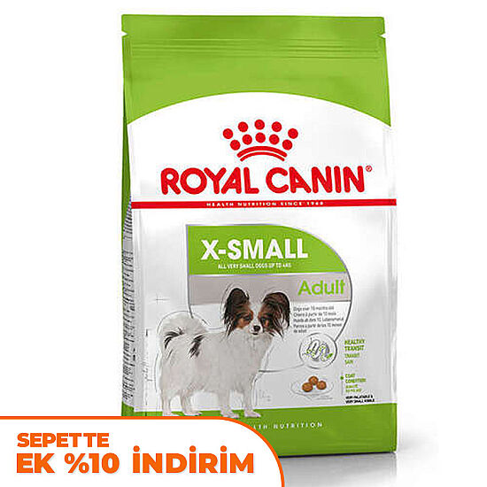 Royal Canin X-Small Küçük Irk Köpek Maması 1,5 Kg + Temizlik Mendili - 1