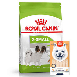 Royal Canin - Royal Canin X-Small Küçük Irk Köpek Maması 1,5 Kg + Wanpy Creamy Treat 5x14 Gr