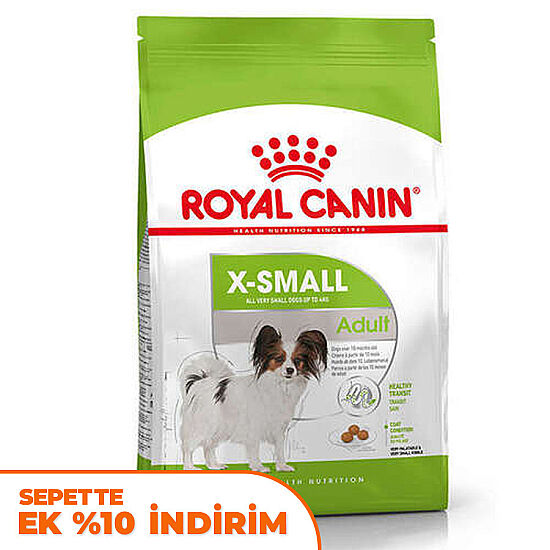 Royal Canin X-Small Küçük Irk Köpek Maması 3 Kg + Temizlik Mendili - 1