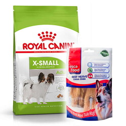 Royal Canin - Royal Canin X-Small Küçük Irk Köpek Maması 3 Kg + Esca Food Köpek Ödülü