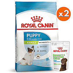 Royal Canin X-Small Puppy Küçük Irk Yavru Köpek Maması 1,5 Kg x 2 Adet + 2 Adet Royal Canin Yavru Köpek Ödülü - Royal Canin