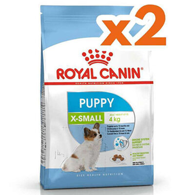 Royal Canin X-Small Puppy Küçük Irk Yavru Köpek Maması 1,5 Kg x 2 Adet + Bez Çanta