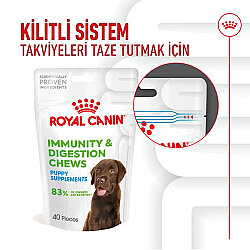 Royal Canin Chews Yavru Köpekler İçin Bağışıklık ve Sindirim Sistemi Destekleyici Ödül Maması 100 Gr - 6