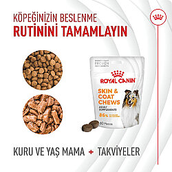 Royal Canin Chews Yetişkin Köpekler İçin Deri ve Tüy Sağlığını Destekleyici Ödül Maması 240 Gr - 6
