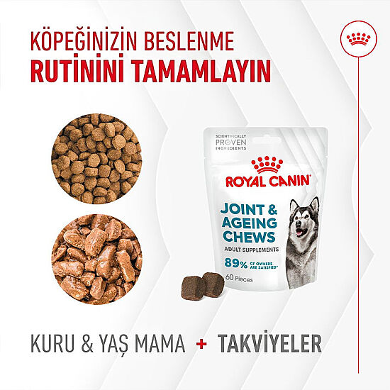 Royal Canin Chews Yetişkin Köpekler İçin Eklem ve Sağlıklı Yaşlanma Destekleyici Ödül Maması 240 Gr - 5