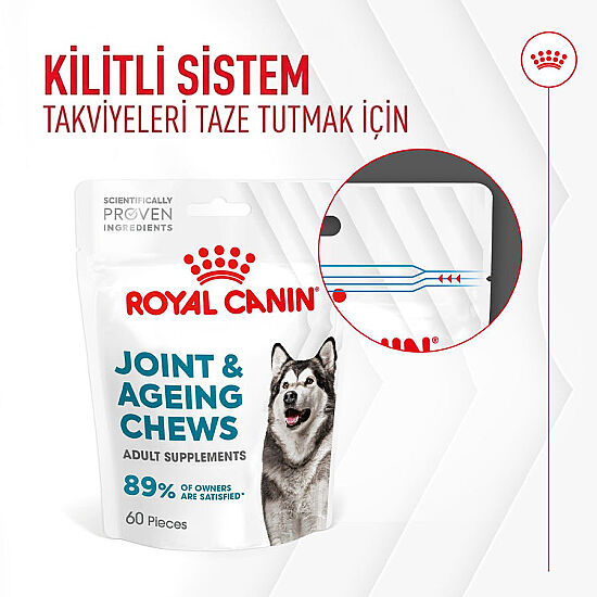 Royal Canin Chews Yetişkin Köpekler İçin Eklem ve Sağlıklı Yaşlanma Destekleyici Ödül Maması 240 Gr - 6