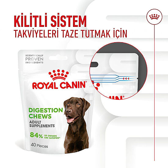Royal Canin Chews Yetişkin Köpekler İçin Sindirim Sistemi Destekleyici Ödül Maması 160 Gr - 7