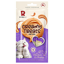 Royal Pet Tavuklu ve Karidesli Kedi Ödül Kreması 4 x 14 Gr (Toplam 56 Gr) - Royal Pet