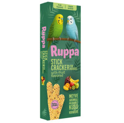 Ruppa Meyve Aromalı Muhabbet Kuşu Krakeri 3 Lü Paket - Ruppa