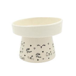 Sampaws Desenli Ayaklı Kedi ve Köpek Mama ve Su Kabı No: 2 - Sampaws