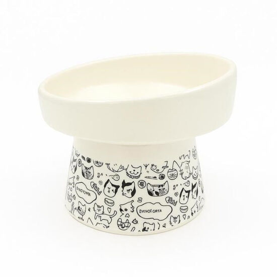 Sampaws Desenli Ayaklı Kedi ve Köpek Mama ve Su Kabı No: 4 - 1