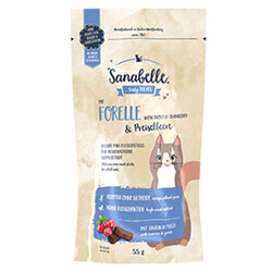 Sanabelle Forelle Snack Trout Alabalık ve Kızılcık Kedi Ödülü 55 Gr - Sanabelle