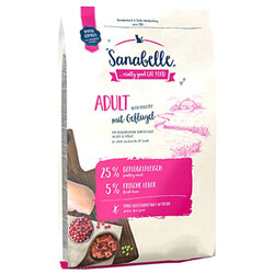 Sanabelle - Sanabelle Geflügel Kümes Hayvanlı Kedi Maması 2 Kg + Temizlik Mendili