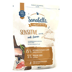 Sanabelle - Sanabelle Sensitive Kuzu Tahılsız Kedi Maması 400 Gr