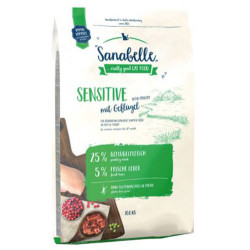 Sanabelle - Sanabelle Sensitive Poultry Kedi Maması 10 Kg + 4 Adet Temizlik Mendili