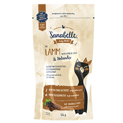 Sanabelle Snack Lamb Kuzu Etli ve Yaban Mersini Kedi Ödülü 55 Gr - Sanabelle