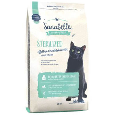 Sanabelle Sterilised Kısırlaştırılmış Tahılsız Kedi Maması 10 Kg + 4 Adet Temizlik Mendili