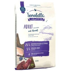 Sanabelle - Sanabelle Straub Devekuşu Tahılsız Kedi Maması 10 Kg + 4 Adet Temizlik Mendili