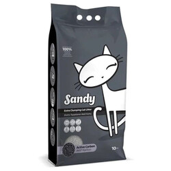 Sandy - Sandy Ekstra Topaklanan Sodyum Bentonit Active Carbon Kedi Kumu 10 Kg