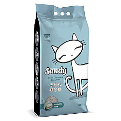Sandy Ekstra Topaklanan Sodyum Bentonit Marsilya Sabunlu Kedi Kumu 10 Kg x 2 Adet - 2