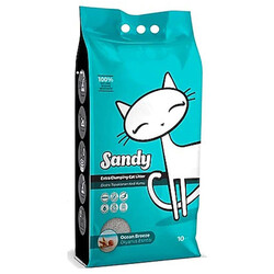 Sandy - Sandy Ekstra Topaklanan Sodyum Bentonit Okyanus Esintisi Kedi Kumu 10 Kg