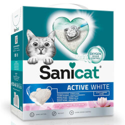Sanicat Active White Lotus Flower Ultra Topaklanan Oxygen Control Kedi Kumu 6 Lt - SaniCat