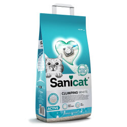 Sanicat Aktive ( Active ) Oksijenli Dezanfektan İnce Taneli Doğal Kedi Kumu 10 Lt - SaniCat