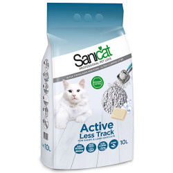 SaniCat - SaniCat Aktive (Active) Patilere Yapışmayan Kalın Taneli Kedi Kumu 10 Lt