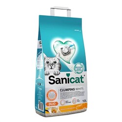 SaniCat - SaniCat Duo Vanilya ve Mandalin Kokulu Doğal Kedi Kumu 10 Lt