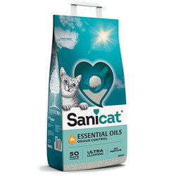 SaniCat - Sanicat Essential Oils Kokusuz Kedi Kumu 10 Kg