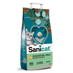 Sanicat Essential Oils Sedir ve Okaliptus Kokulu Kedi Kumu 10 Kg - SaniCat