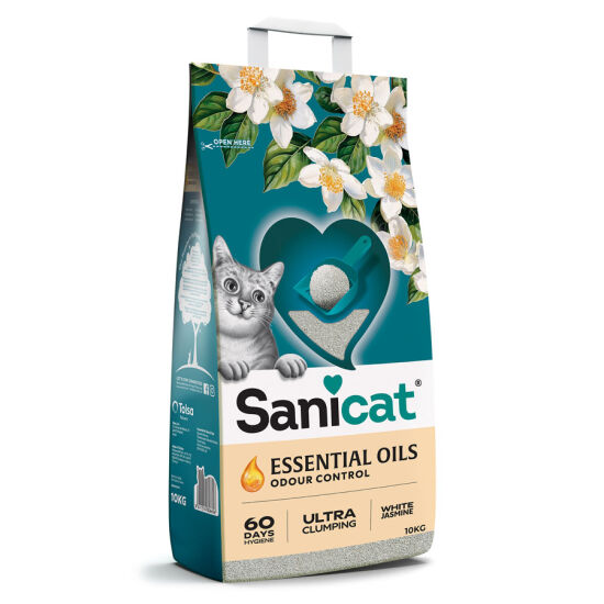 Sanicat Essential Oils Yasemin Kokulu Kedi Kumu 10 Kg - 1