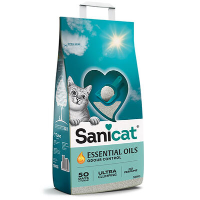 Sanicat Essential Oils Yasemin Kokulu Kedi Kumu 10 Kg