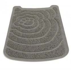 Savic 400270 Tuvalet Kabı Önü Pati Figürlü Kedi Paspası (Gri) 48 x 31,5 Cm - Savic