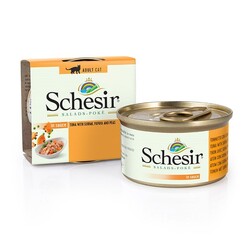 Schesir 1071840 Salads Poke Ton Balıklı, Surimili, Papaya ve Bezelye Kedi Salatası Konservesi 85 Gr - Thumbnail