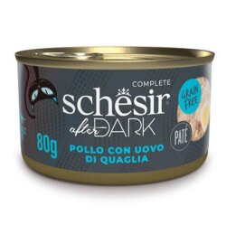 Schesir After Dark Pate Tavuk ve Bıldırcın Yumurtalı Kedi Konservesi 80 Gr - Schesir