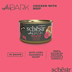 Schesir After Dark Tavuklu ve Sığır Etli Kedi Konservesi 80 Gr - 2