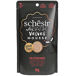 Schesir After Dark Velvet Mousse Tavuk ve Sığır Etli Kedi Yaş Maması 80 Gr - Schesir