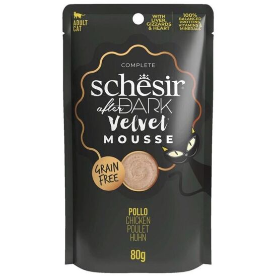 Schesir After Dark Velvet Mousse Tavuklu Kedi Yaş Maması 80 Gr - 1