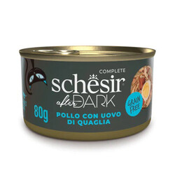 Schesir - Schesir After Dark Wholefood Tavuk ve Bıldırcın Yumurtalı Kedi Konservesi 80 Gr