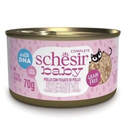 Schesir Babycat Tavuklu ve Ciğerli Yavru Kedi Konservesi 70 Gr - Schesir