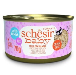 Schesir Babycat Tavuklu ve Somon Balıklı Yavru Kedi Konservesi 70 Gr - Schesir