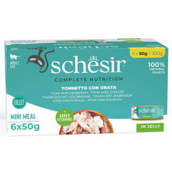 Schesir Box Ton Balığı ve Çipuralı Jöle İçinde Kedi Konservesi 6 x 50 Gr - Schesir