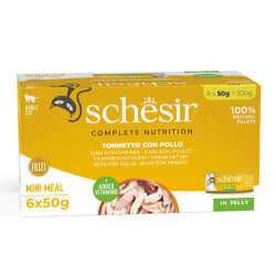 Schesir Box Ton Balıklı ve Tavuk Etli in Jelly Kedi Konservesi 6 x 50 Gr - Schesir