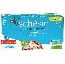 Schesir C100 Multipack Ton Balıklı Kedi Yaş Maması 50 Gr - 6 Al 5 Öde - Schesir