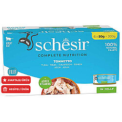 Schesir C100 Multipack Ton Balıklı Kedi Yaş Maması 50 Gr - 6 Al 5 Öde - Schesir